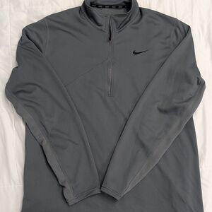 Nike Men's Charcoal Performance Half-Zip Jacket